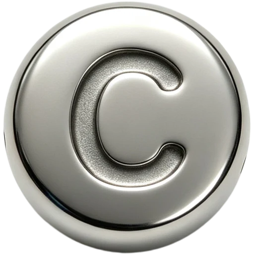 Silver Letter C Spacer