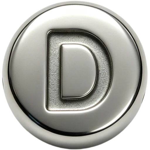 Silver Letter D Spacer