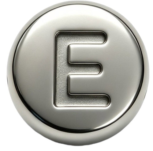 Silver Letter E Spacer