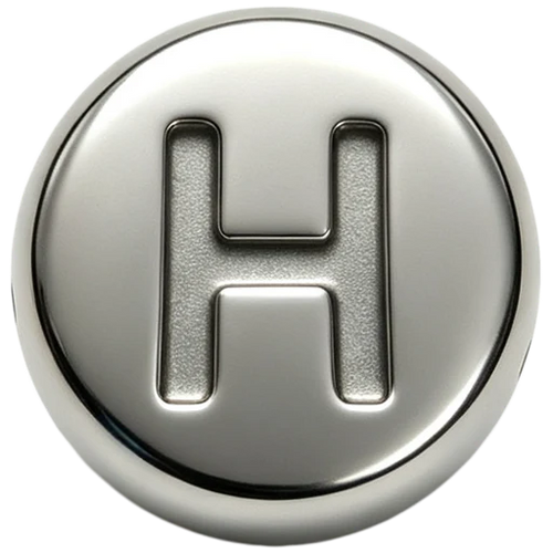 Silver Letter H Spacer