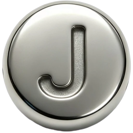 Silver Letter J Spacer