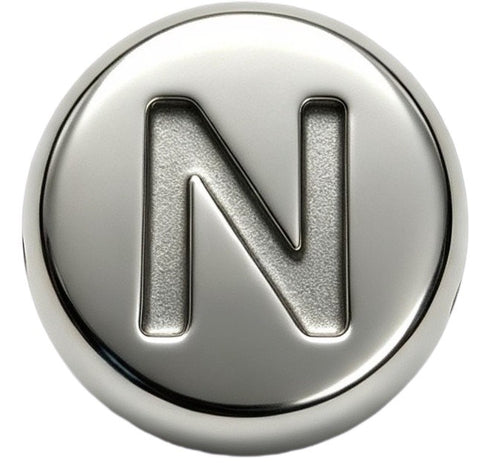 Silver Letter N Spacer