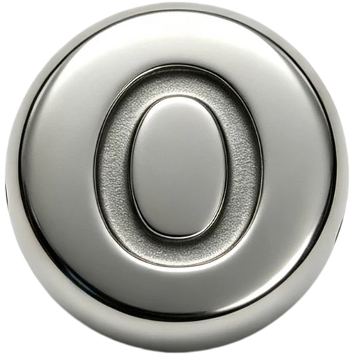 Silver Letter O Spacer