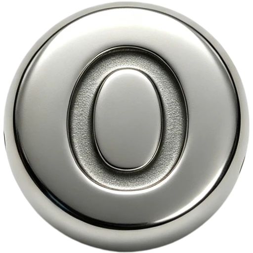 Silver Letter O Spacer