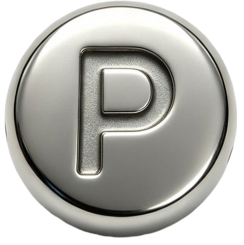 Silver Letter P Spacer