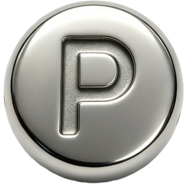 Silver Letter P Spacer