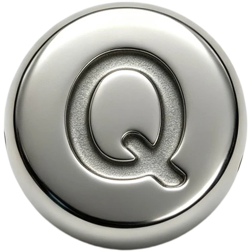 Silver Letter Q Spacer