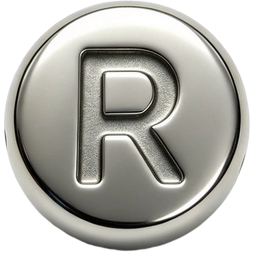Silver Letter R Spacer