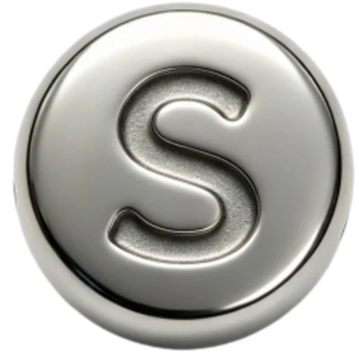 Silver Letter S Spacer