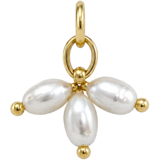 Triple Pearl Charm