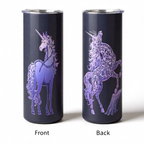 Violet Filigree Unicorn 20oz Tumbler